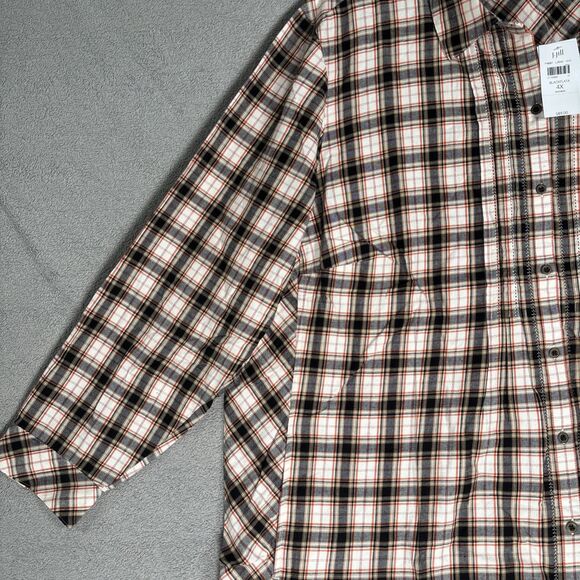 NWT J Jill Women’s Plus Size 4X Black Flata Plaid Top Boho Cottagecore MSRP $90 - Picture 5 of 16